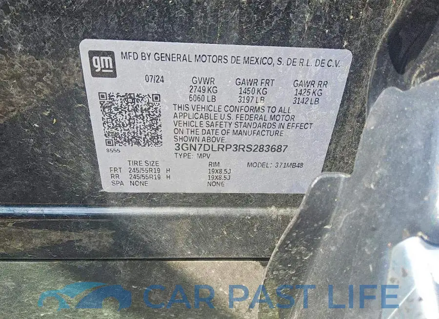 3GN7DLRP3RS283687# 12