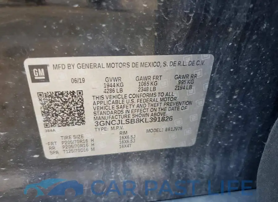 3GNCJLSB8KL391826# 12