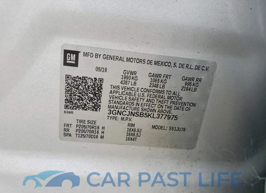 3GNCJNSB5KL377975# 13
