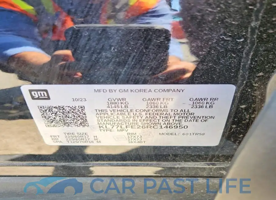 KL77LFE26RC146950# 12