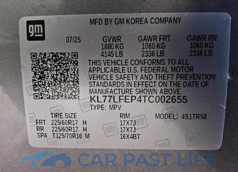 KL77LFEP4TC002655# 12