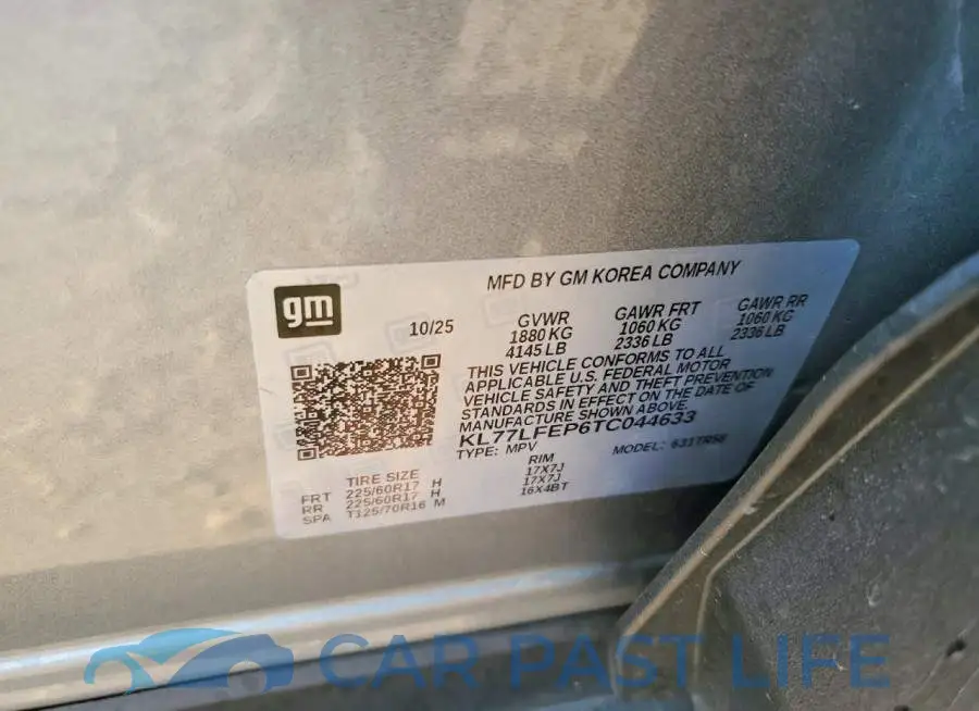 KL77LFEP6TC044633# 13