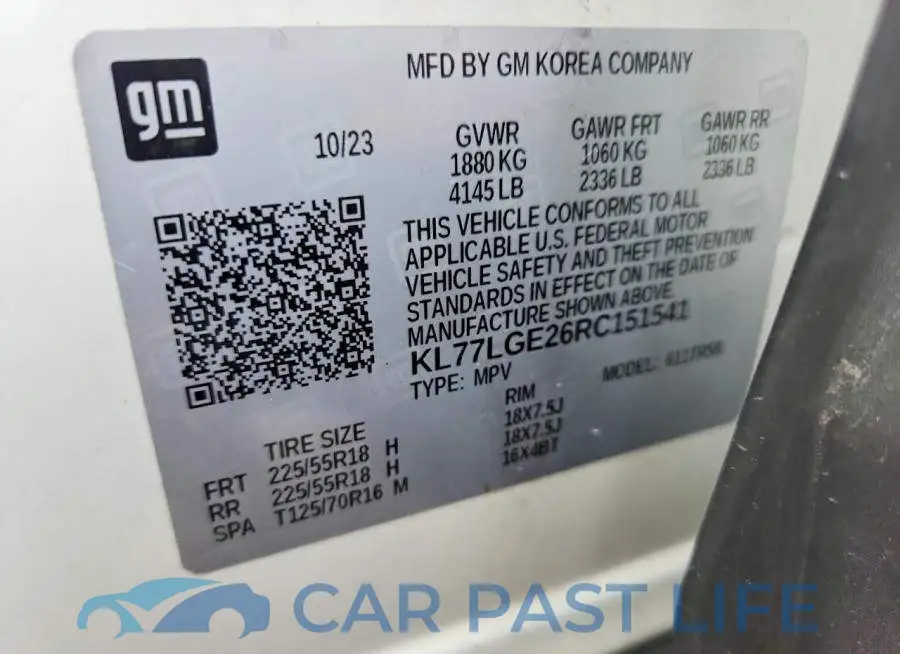 KL77LGE26RC151541# 13