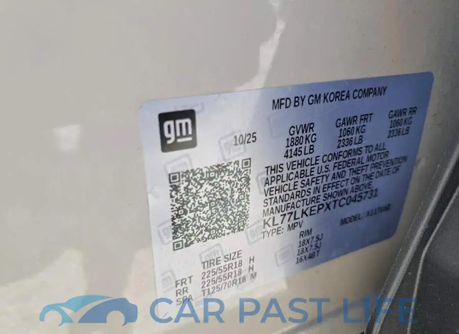 KL77LKEPXTC045731# 13