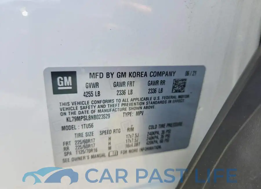 KL79MPSL8NB023529# 13