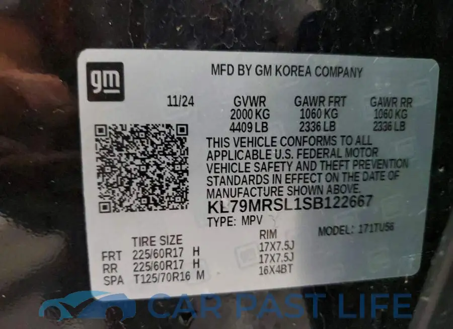 KL79MRSL1SB122667# 13