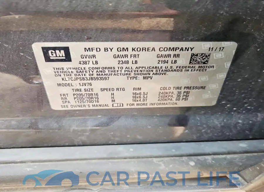 KL7CJPSB3JB593597# 13