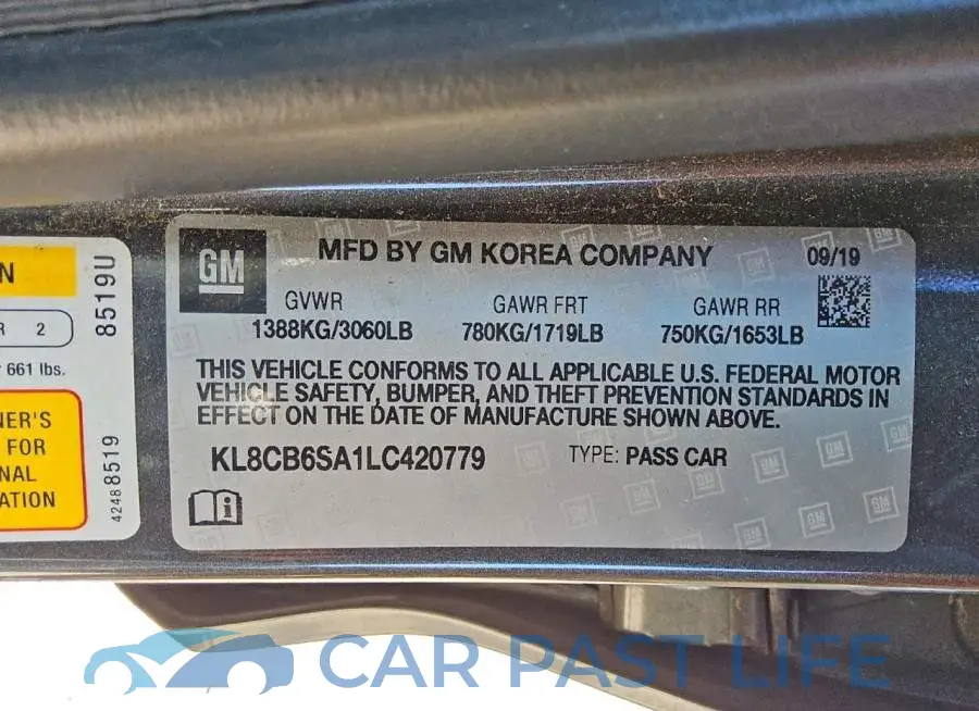 KL8CB6SA1LC420779# 13