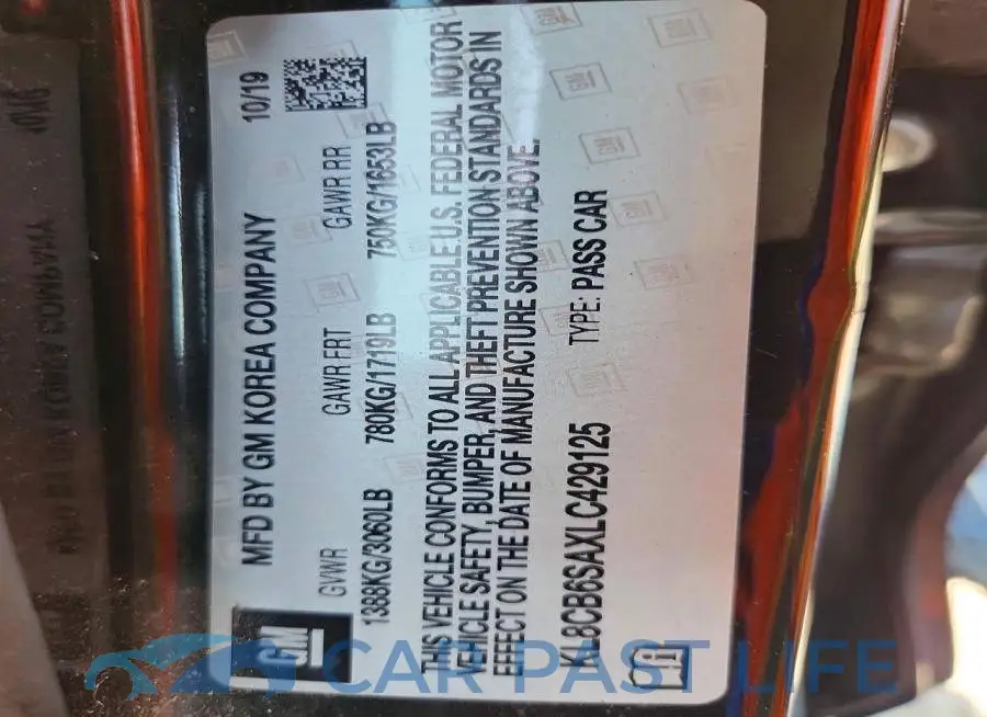 KL8CB6SAXLC429125# 13