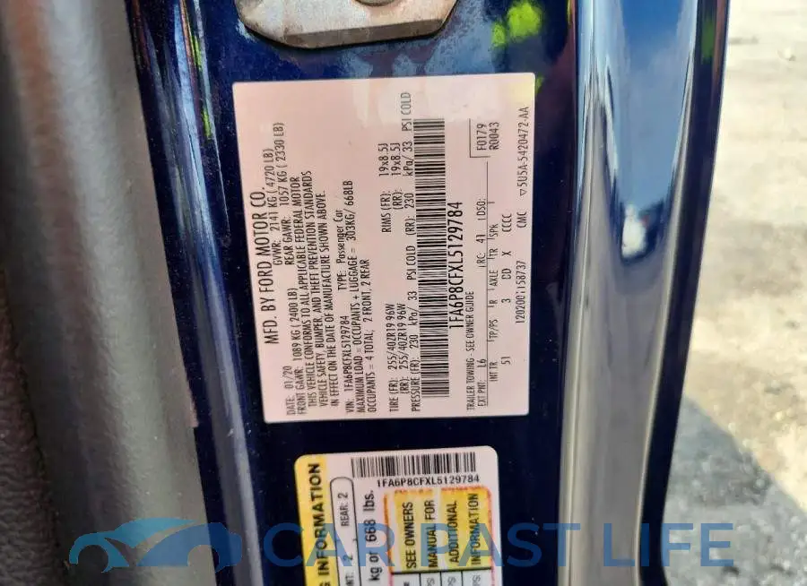 1FA6P8CFXL5129784# 13