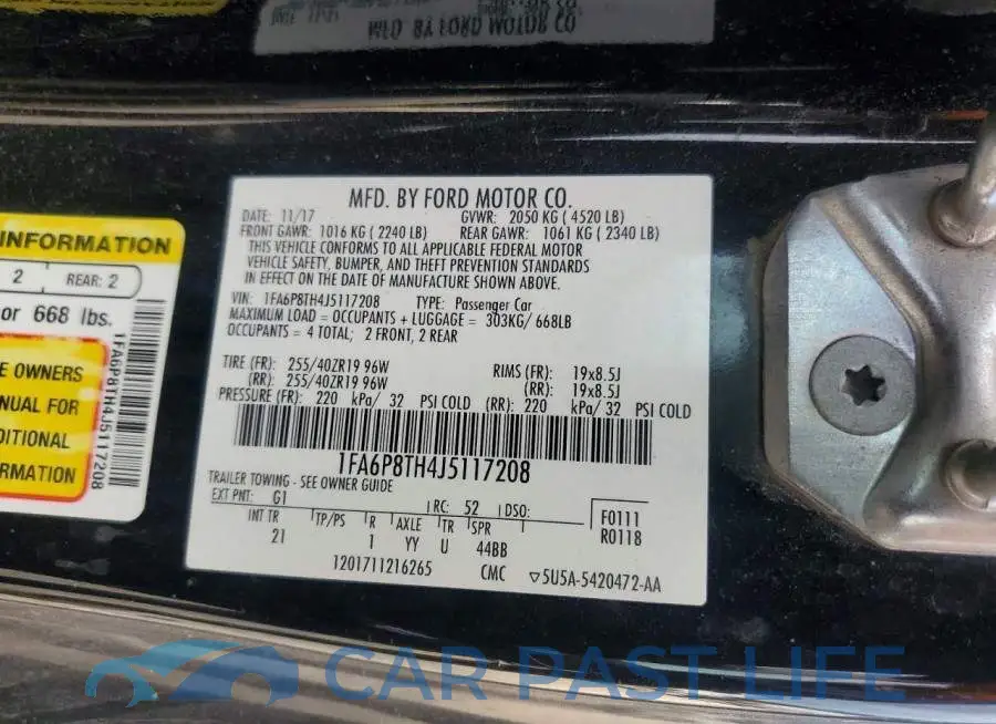 1FA6P8TH4J5117208# 13