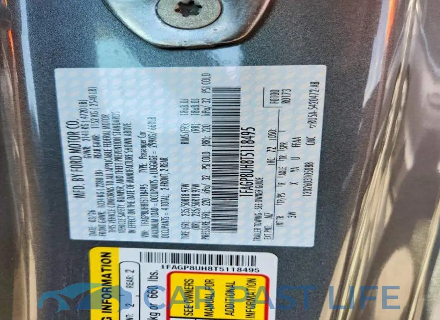 1FAGP8UH8T5118495# 13