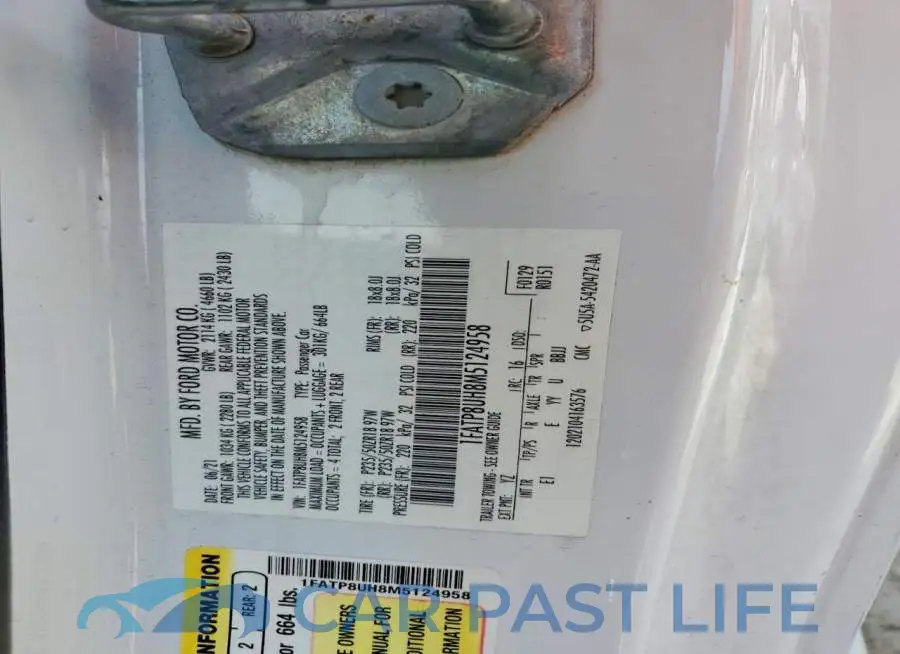 1FATP8UH8M5124958# 12