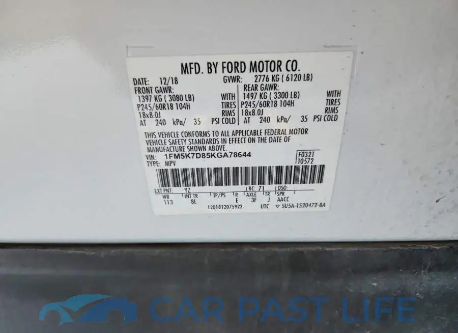 1FM5K7D85KGA78644# 13