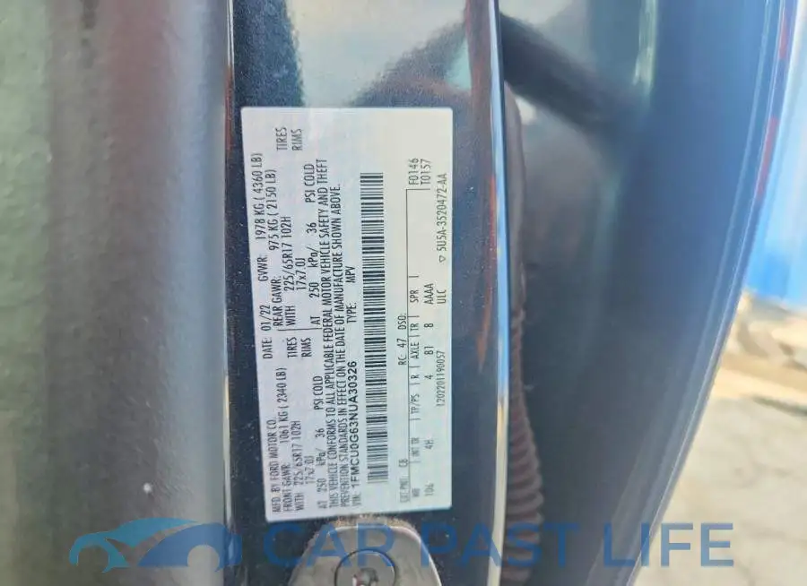 1FMCU0G63NUA30326# 13