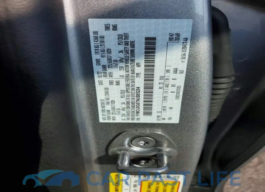 1FMCU0G67NUB85204# 13