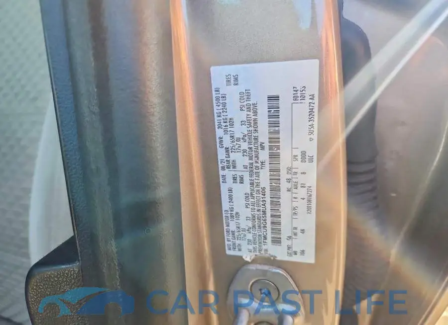 1FMCU9G65MUA91406# 13