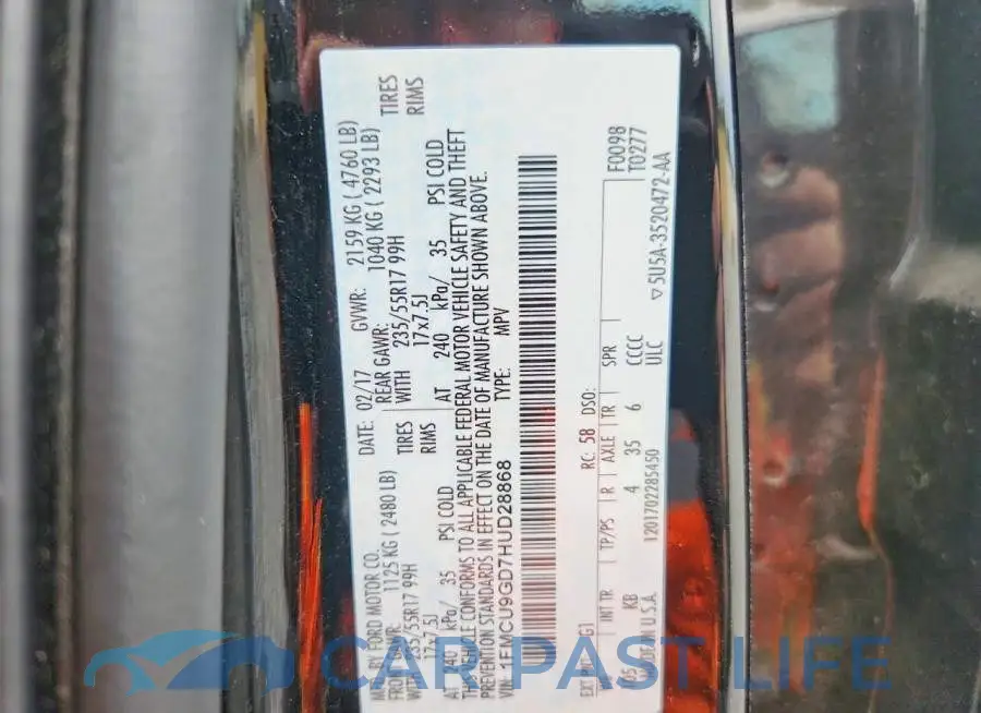 1FMCU9GD7HUD28868# 13