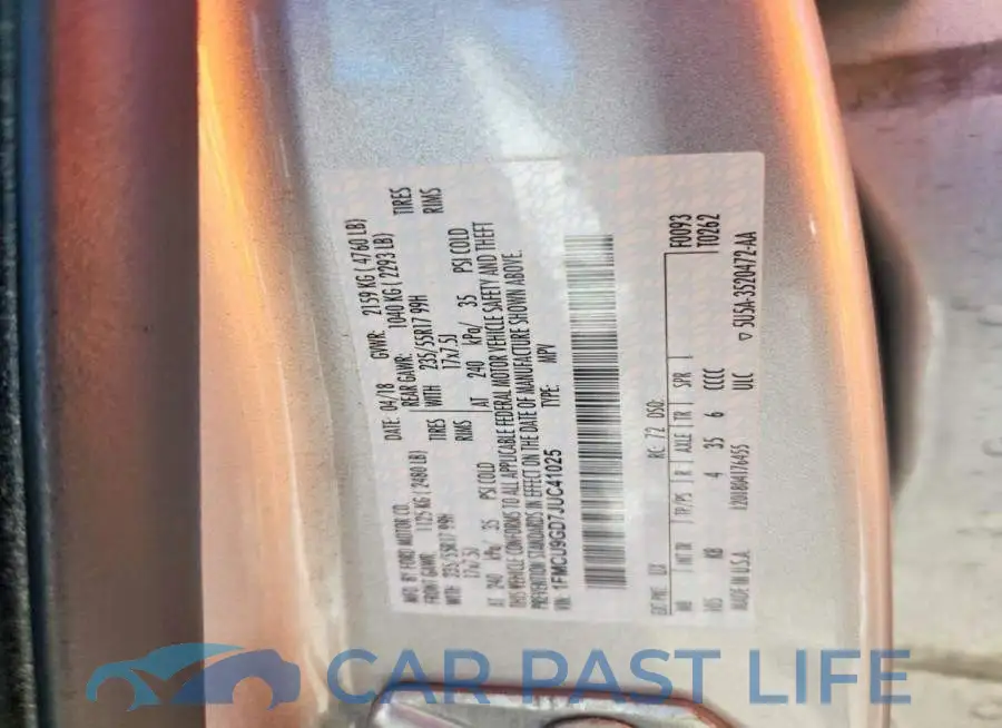 1FMCU9GD7JUC41025# 13