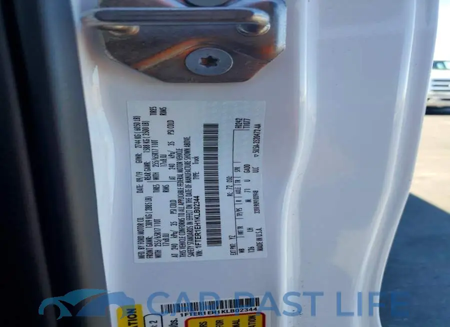 1FTER1EH1KLB02344# 12