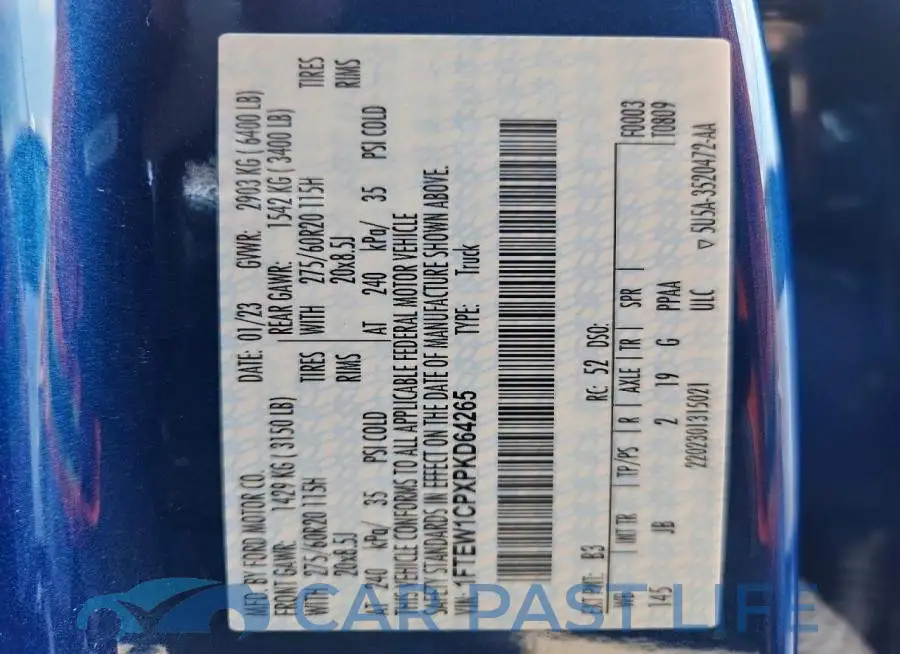 1FTEW1CPXPKD64265# 13