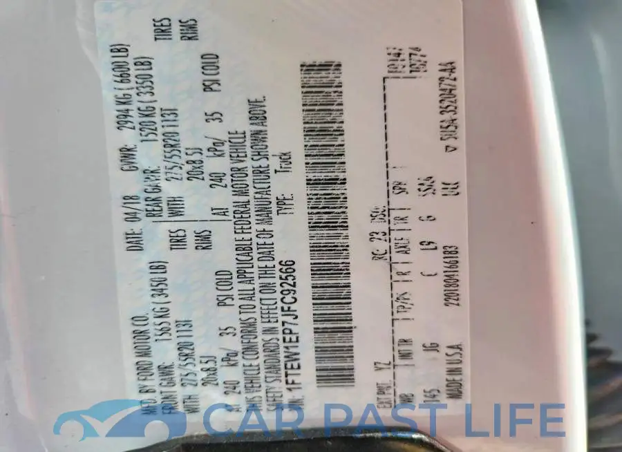 1FTEW1EP7JFC92566# 13