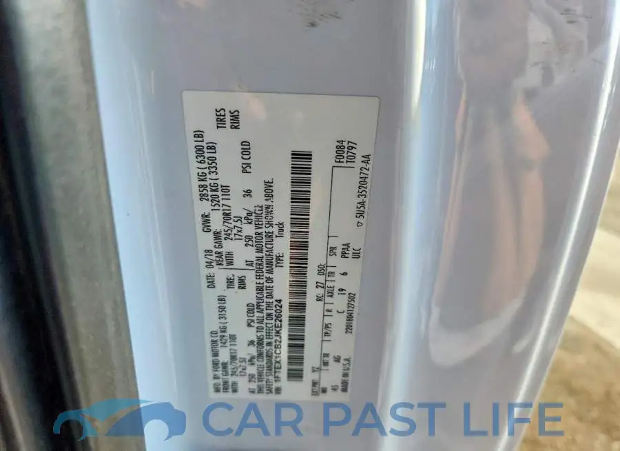 1FTEX1CB2JKE26024# 12
