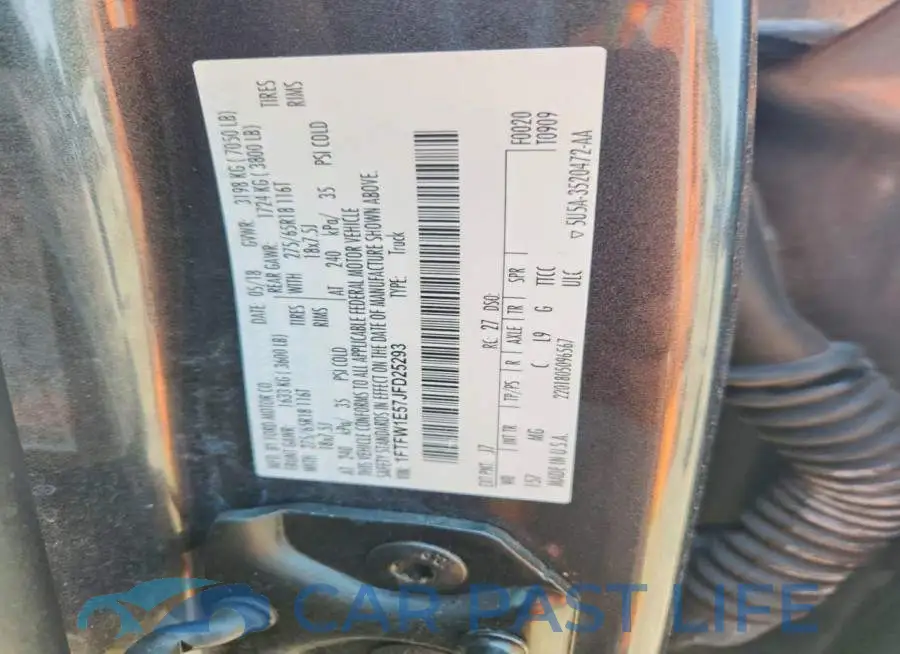 1FTFW1E57JFD25293# 13
