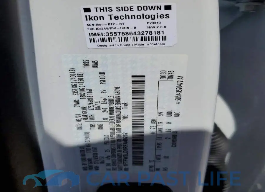 1FTFW3LD5RFA49262# 12