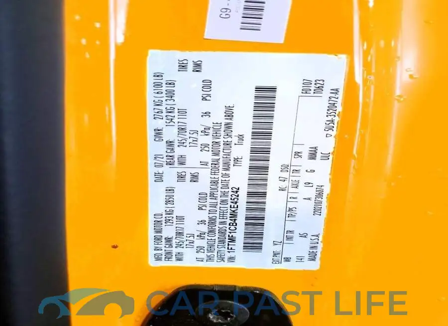1FTMF1CB4MKE45242# 12