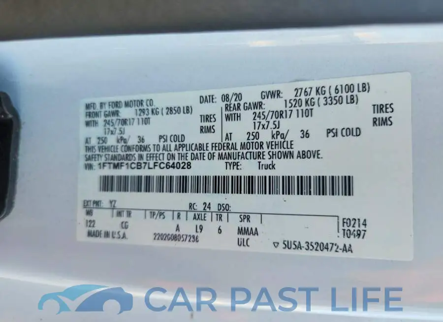 1FTMF1CB7LFC64028# 12
