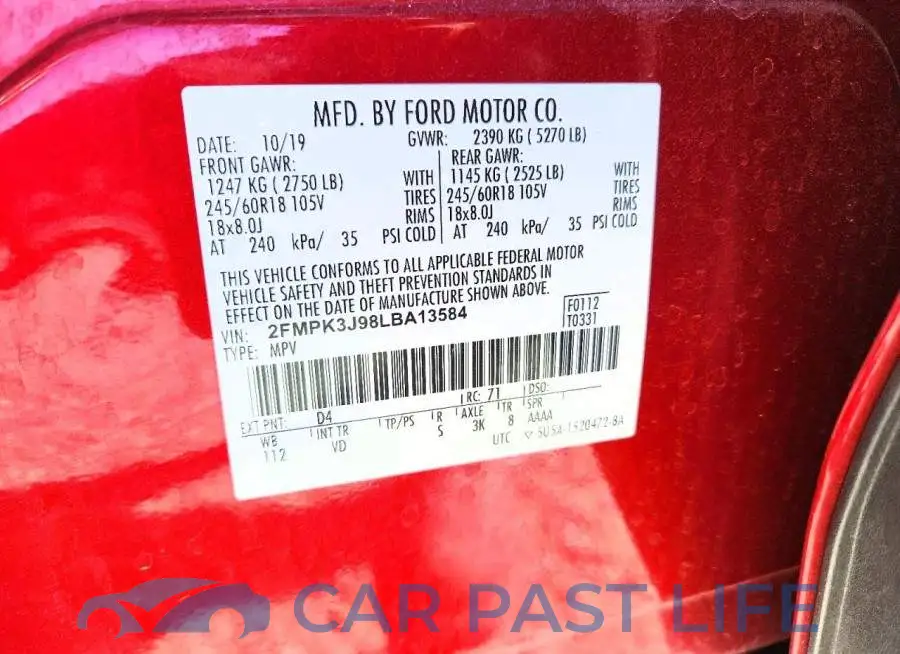 2FMPK3J98LBA13584# 13