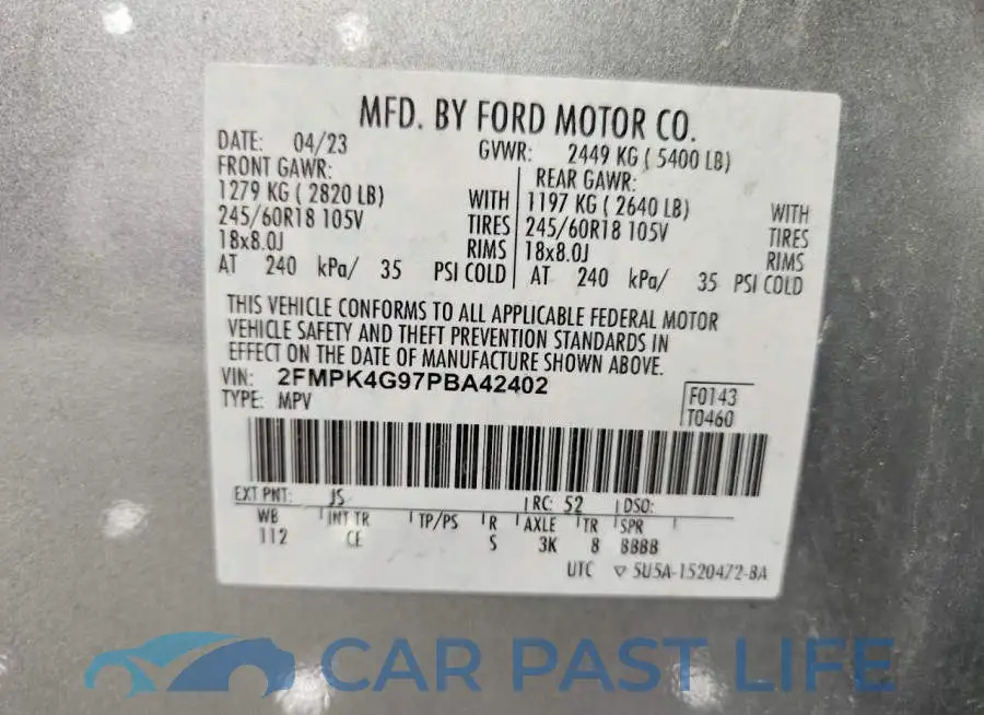 2FMPK4G97PBA42402# 12