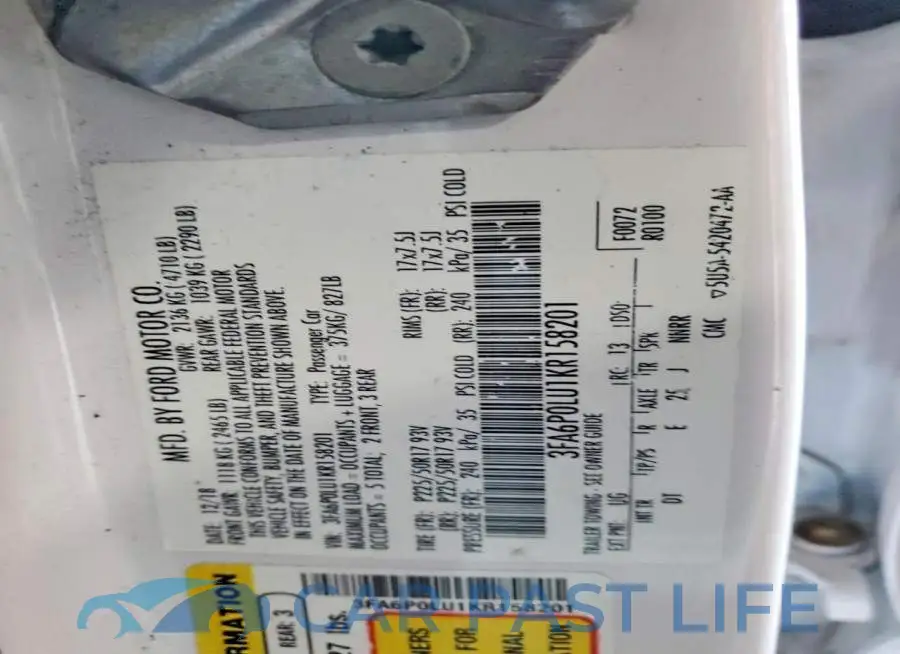 3FA6P0LU1KR158201# 12