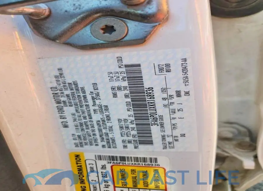 3FA6P0LUXKR168936# 12