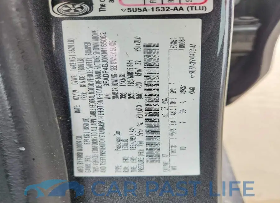 3FADP4BJ0KM165062# 12