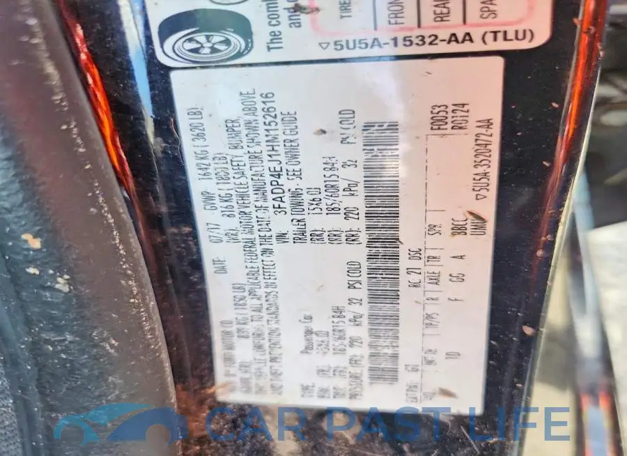 3FADP4EJ1HM152616# 12