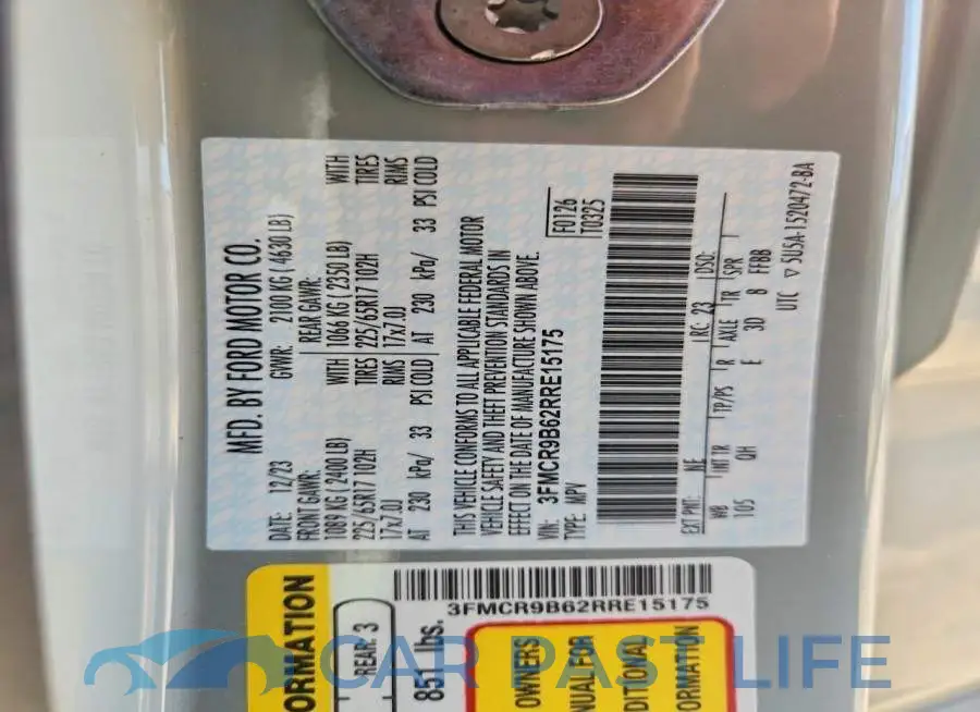 3FMCR9B62RRE15175# 13