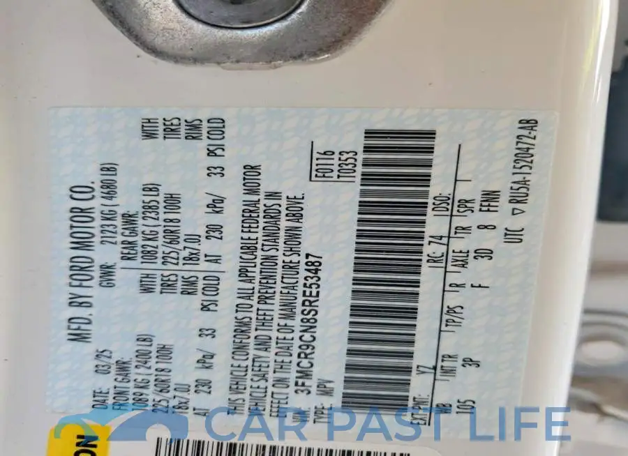 3FMCR9CN8SRE53487# 13