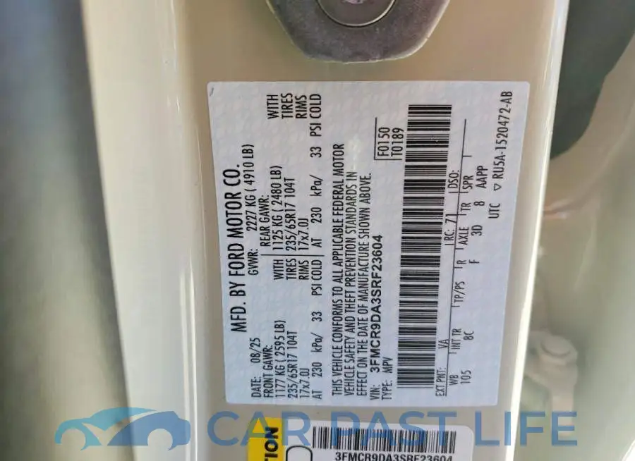 3FMCR9DA3SRF23604# 12