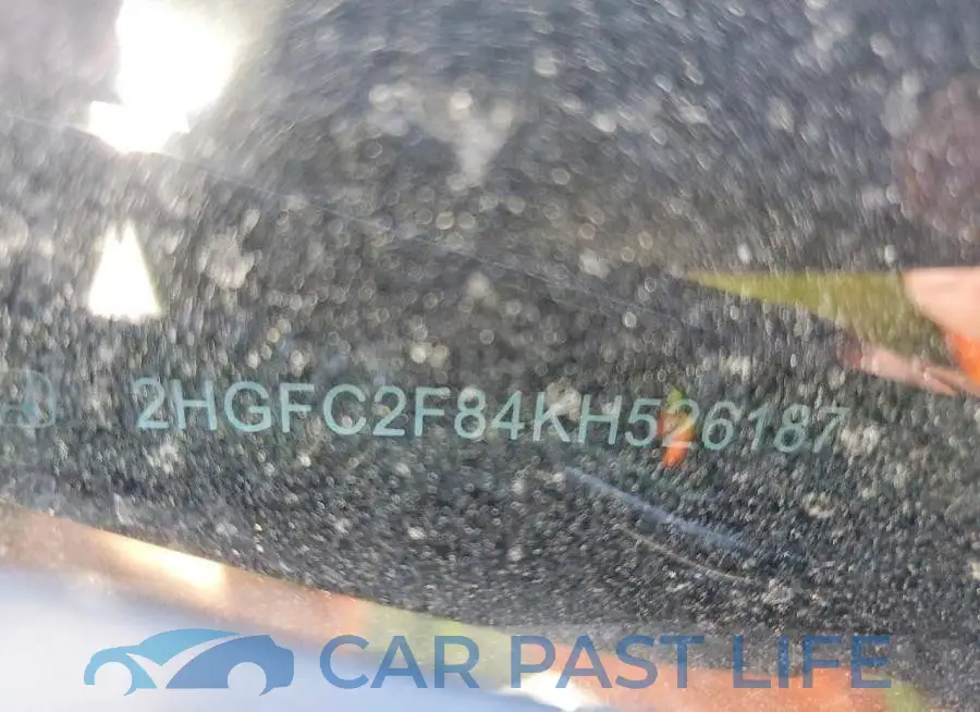 2HGFC2F84KH526187# 12