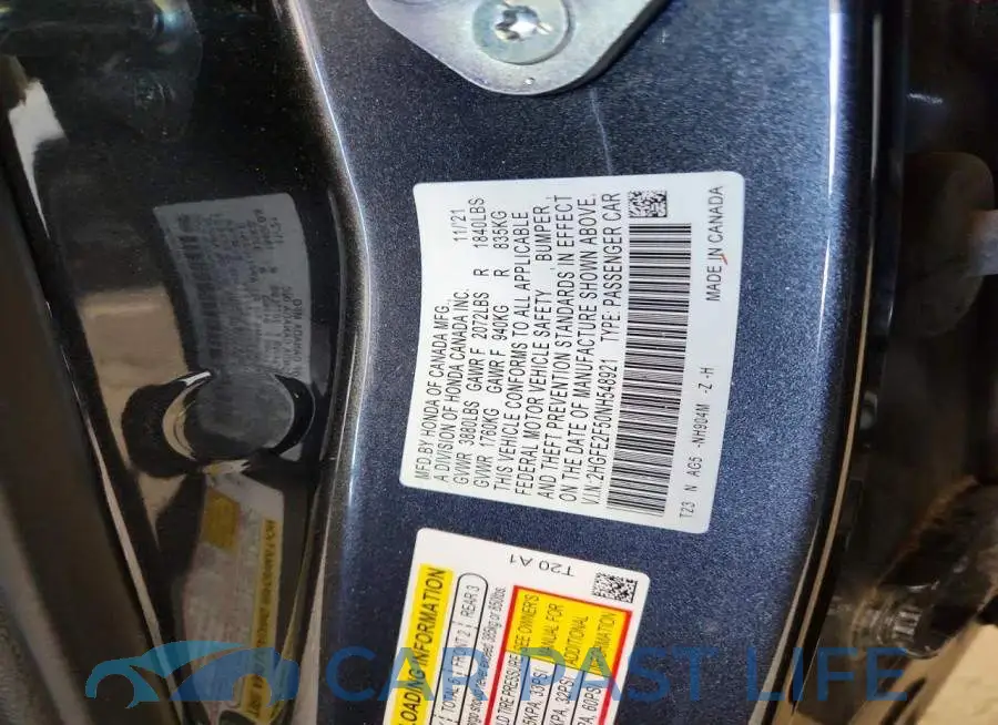 2HGFE2F50NH548921# 13