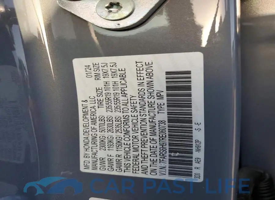 7FARS6H97RE060738# 13