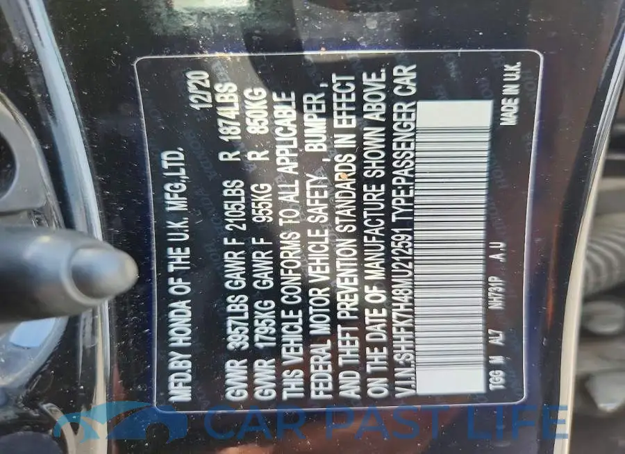 SHHFK7H48MU212591# 13
