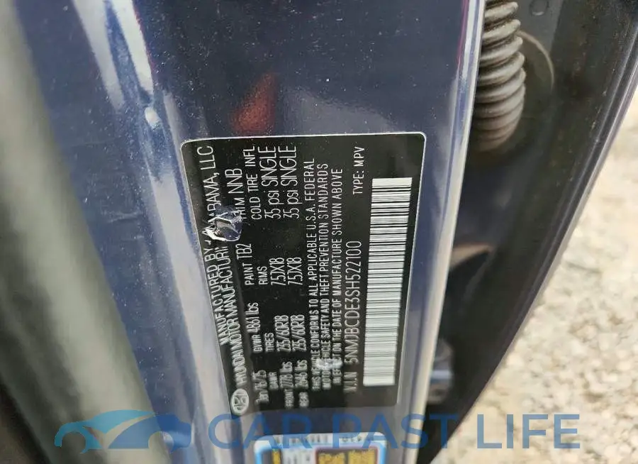 5NMJBCDE3SH522100# 13