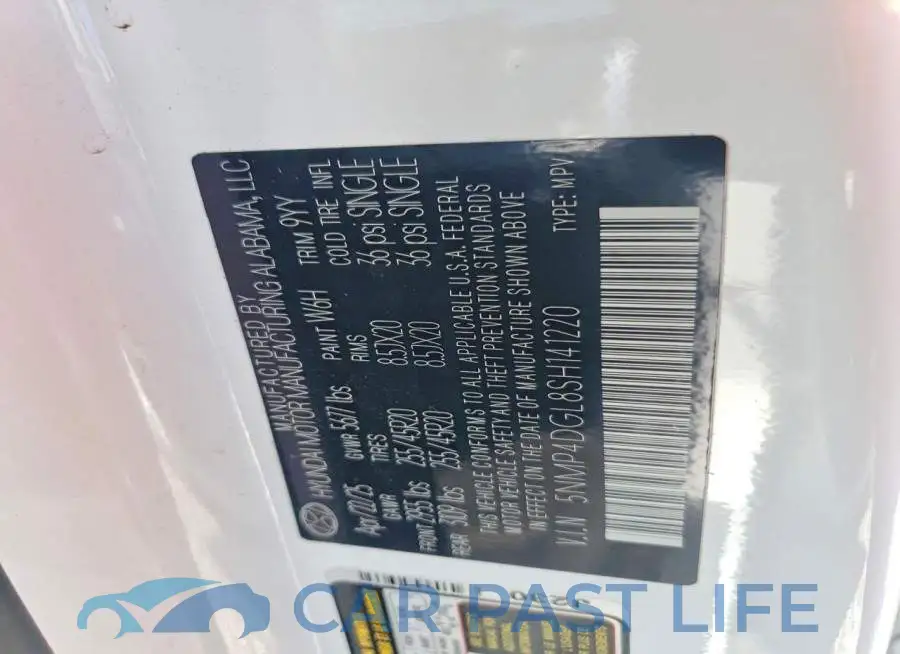 5NMP4DGL8SH141220# 14