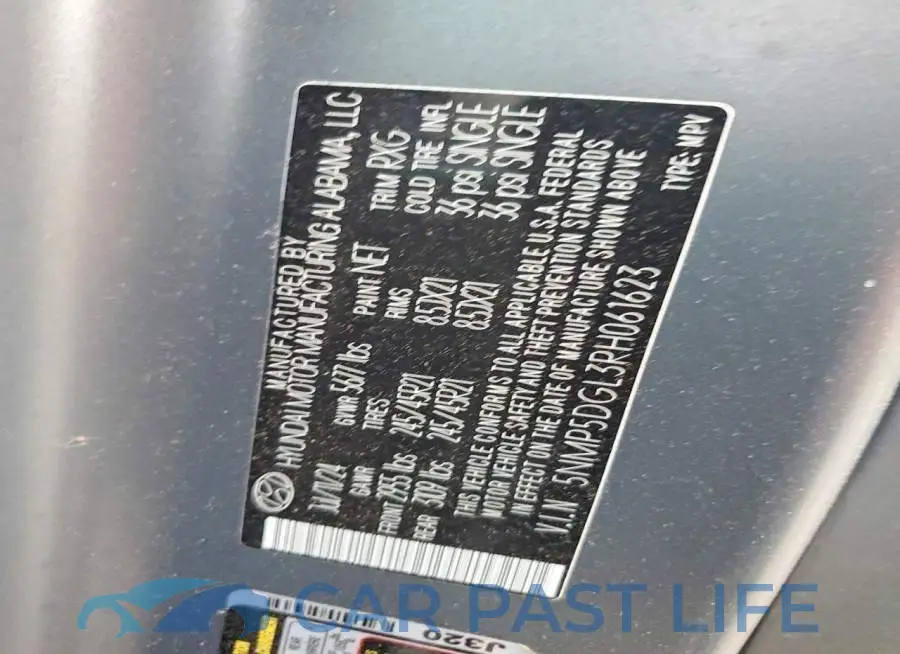 5NMP5DGL3RH061623# 13