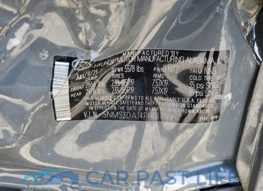5NMS3DA14PH011799# 13