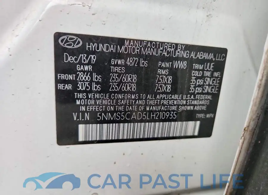 5NMS5CAD5LH210935# 13