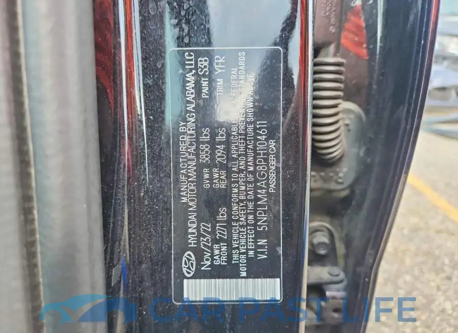 5NPLM4AG8PH104611# 13